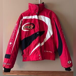 Polaris Red Snow Jacket with Black & White Accents women medium